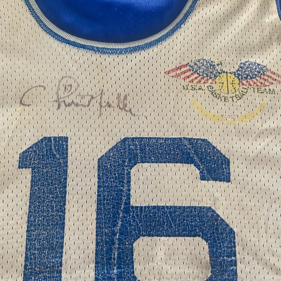 Chris Mullin USA Olympic Basketball Practice Worn Signed Jersey - Picture 2 of 3